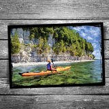 Door County Rock Island Kayaking Postcard