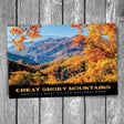 Fall Foliage Smoky Mountain National Park Postcard