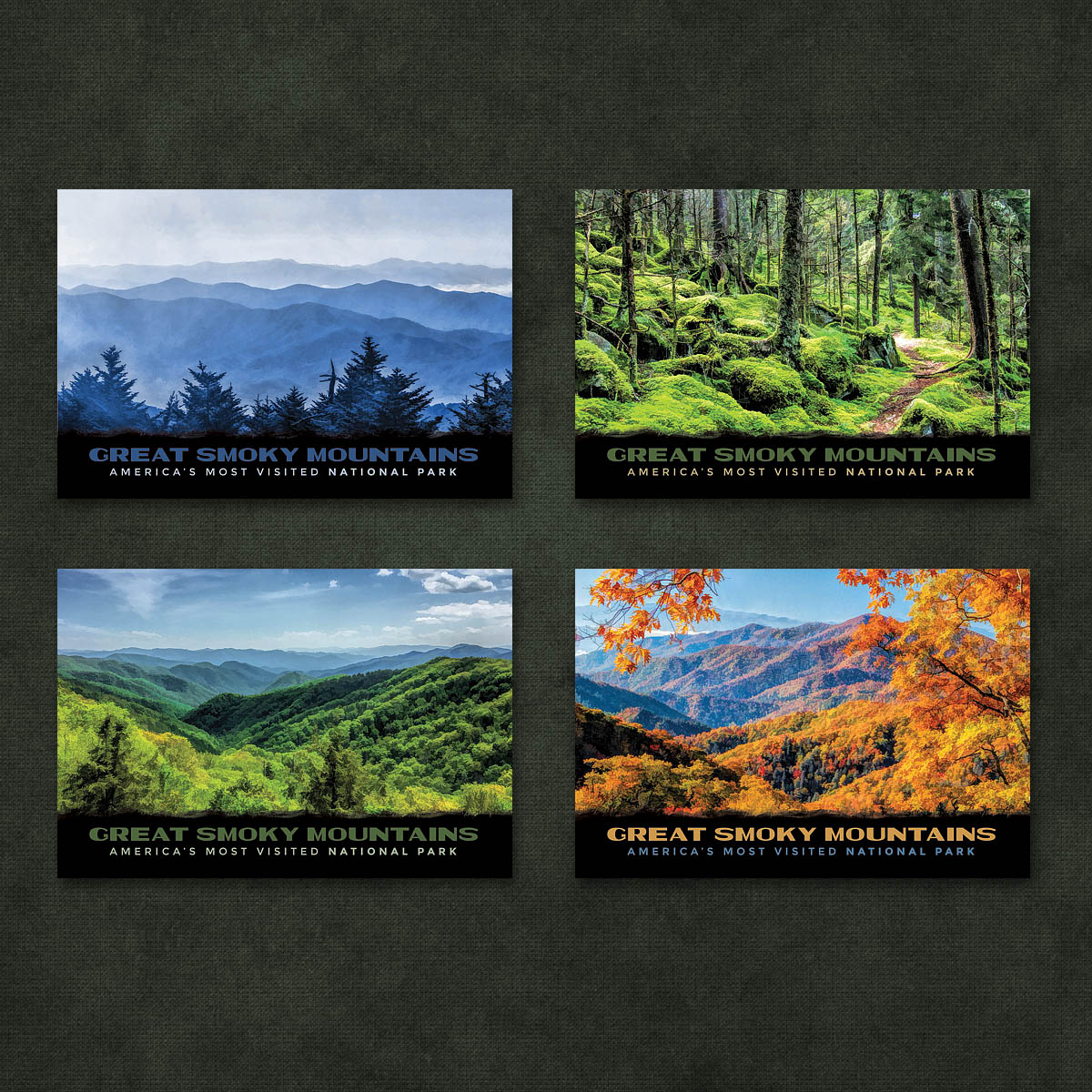 Smoky Mountains Postcards | Set of 7