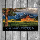 Grand Teton National Park Moulton Barn Postcard