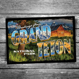 Greetings From Grand Teton National Park Postcard