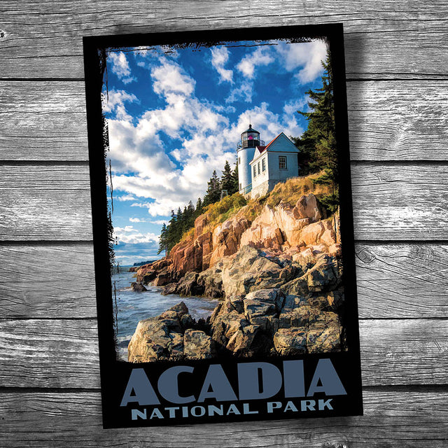 Acadia National Park Bass Harbor Lighthouse Postcard