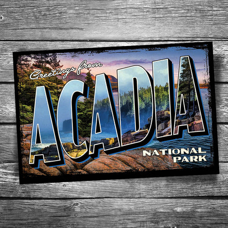 Greetings from Acadia National Park Postcard