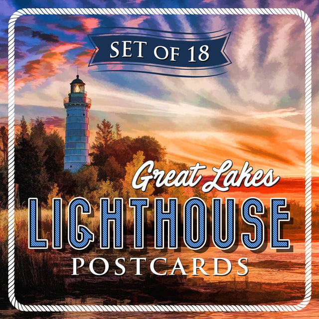 Great Lakes Lighthouse Postcards | Set of 18