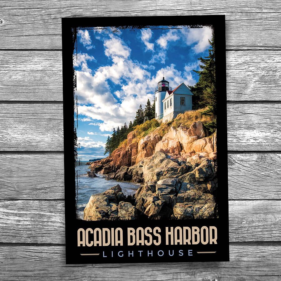Acadia Bass Harbor Lighthouse Postcard