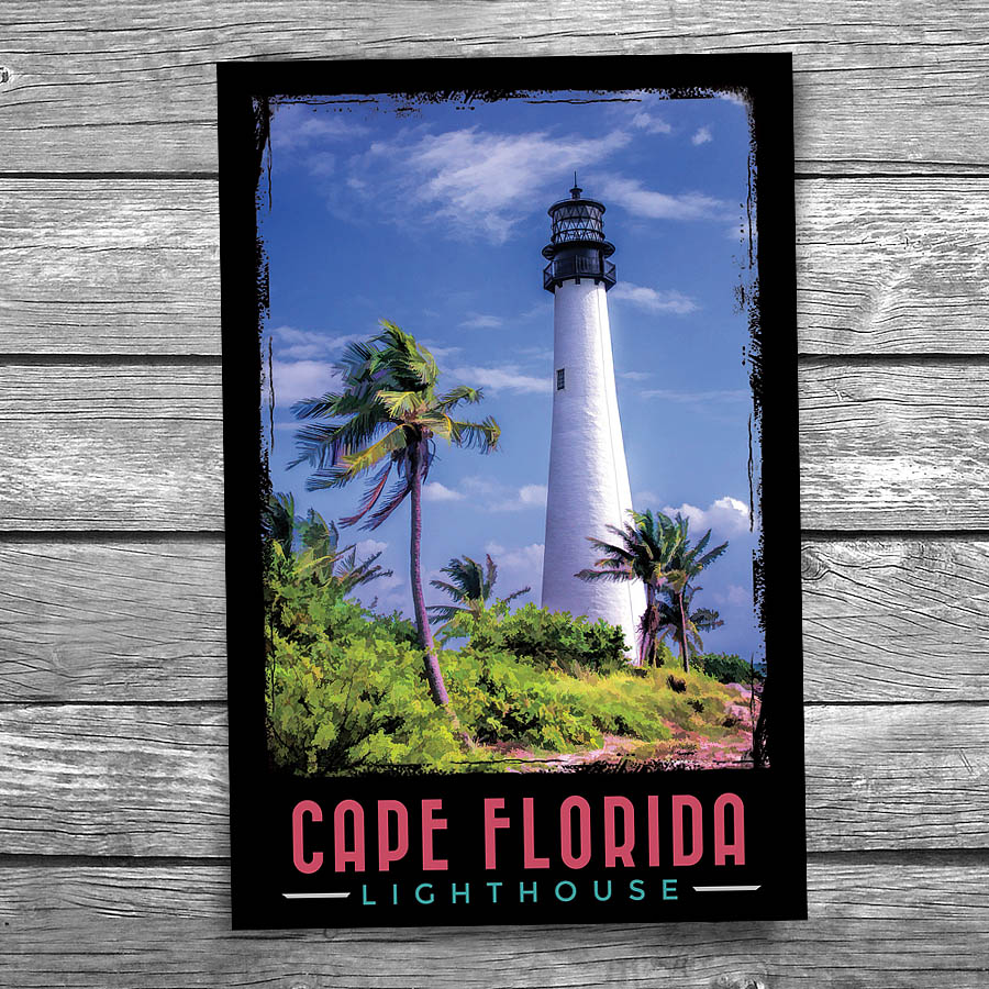 Cape Florida Lighthouse Postcard
