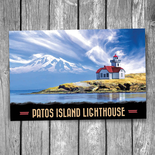 Patos Island Lighthouse Postcard