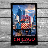 Chicago Metra Train Postcard