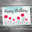 Happy Birthday Flowers Postcard