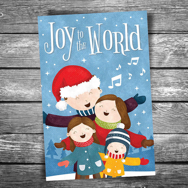 Joy to the World Christmas Postcard