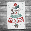 Word Tree Christmas Postcard