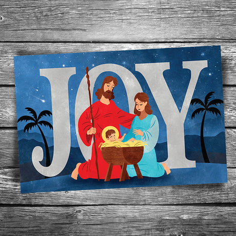 Joy Nativity Postcard