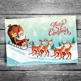 Santa's Sleigh Postcard