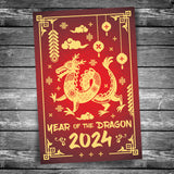 Lunar New Year 2024 Postcard