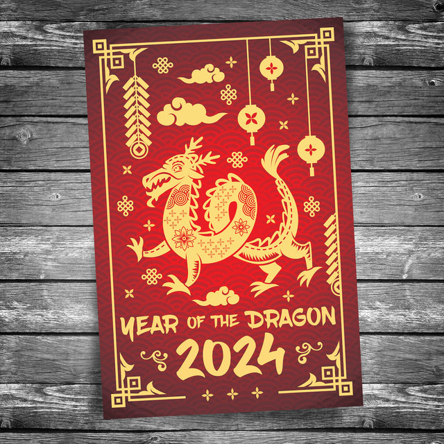 Lunar New Year 2024 Postcard