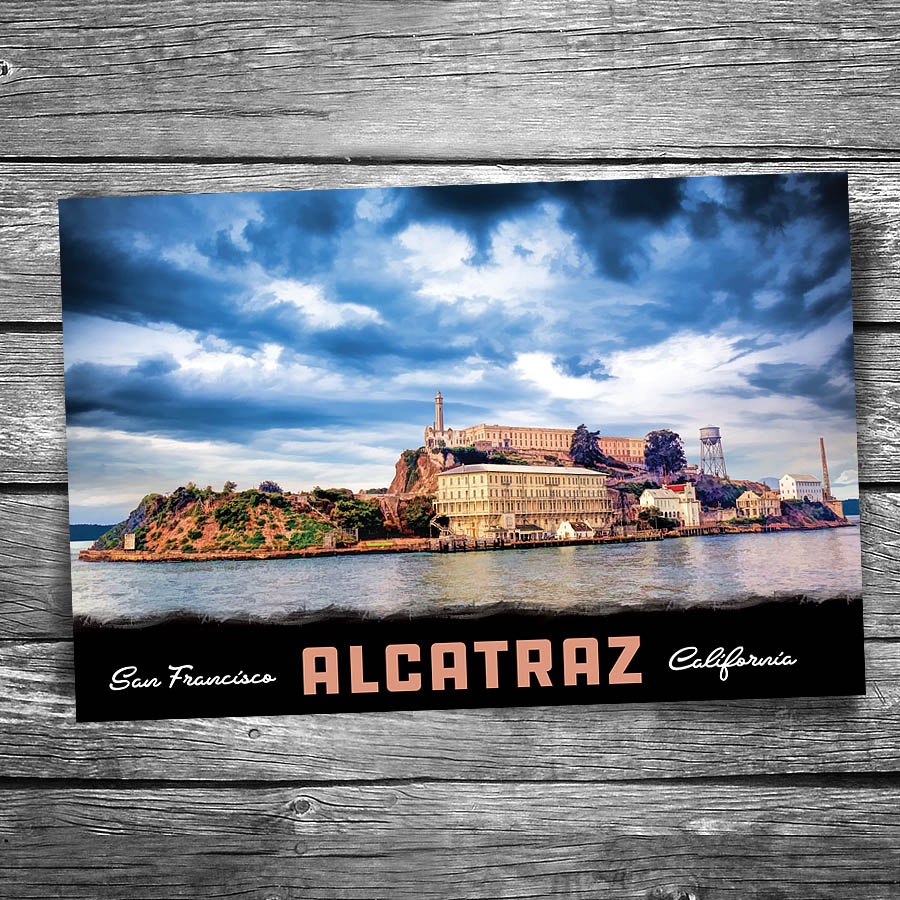 Alcatraz Island Postcard
