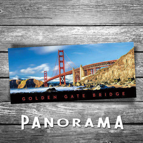 Golden Gate Bridge Panorama Postcard
