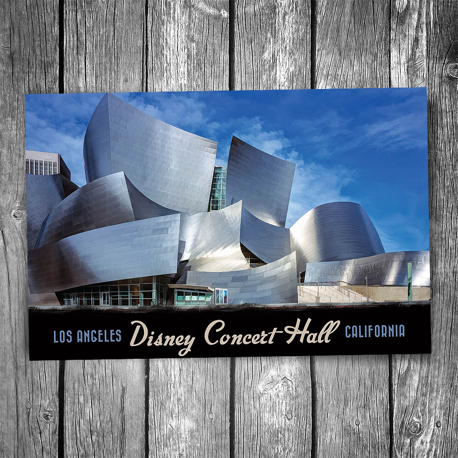 Disney Concert Hall Postcard