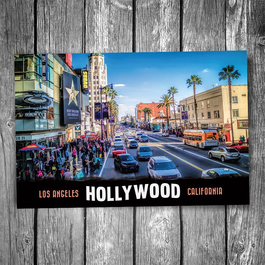 Downtown Hollywood Postcard – Christopher Arndt Postcard Co