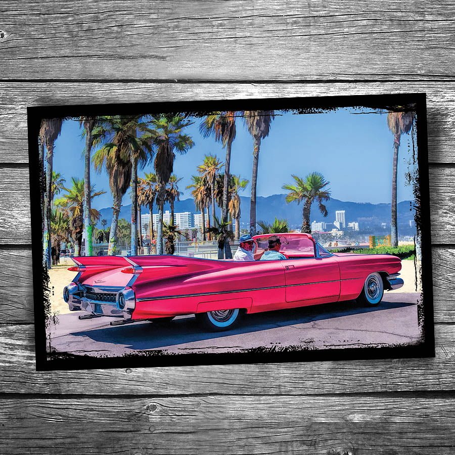 Pink Cadillac Postcard