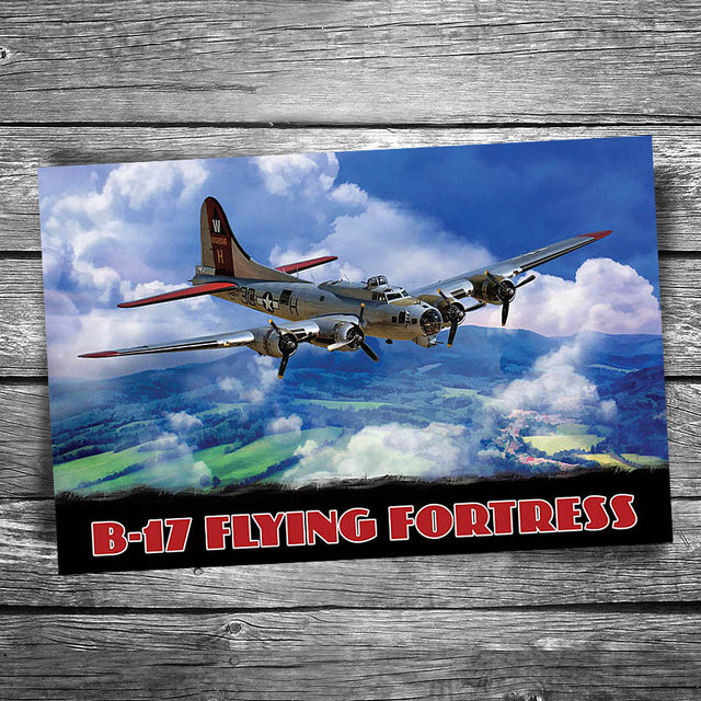 B-17 Flying Fortress Postcard