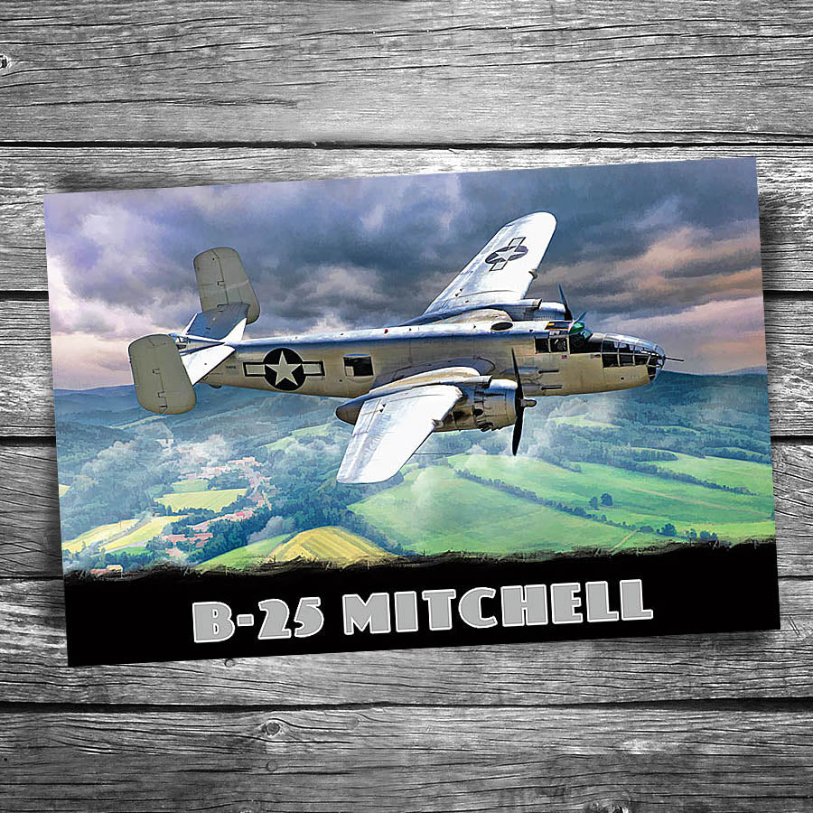 B-25 Mitchell Postcard – Christopher Arndt Postcard Co
