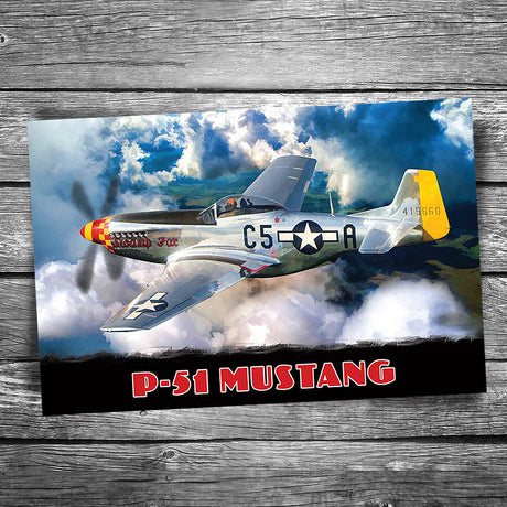 P-51 Mustang Postcard