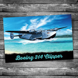 Boeing 314 Clipper Postcard