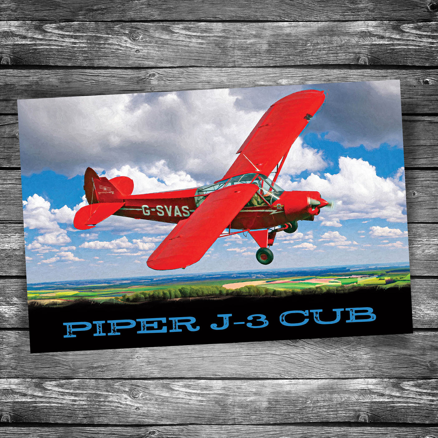 Piper J-3 Cub Postcard