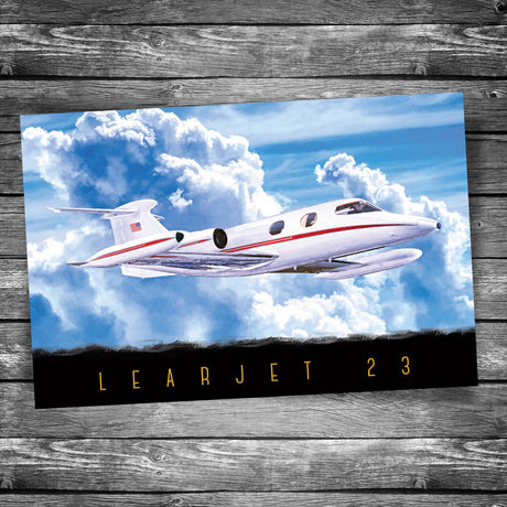 LearJet 23 Postcard