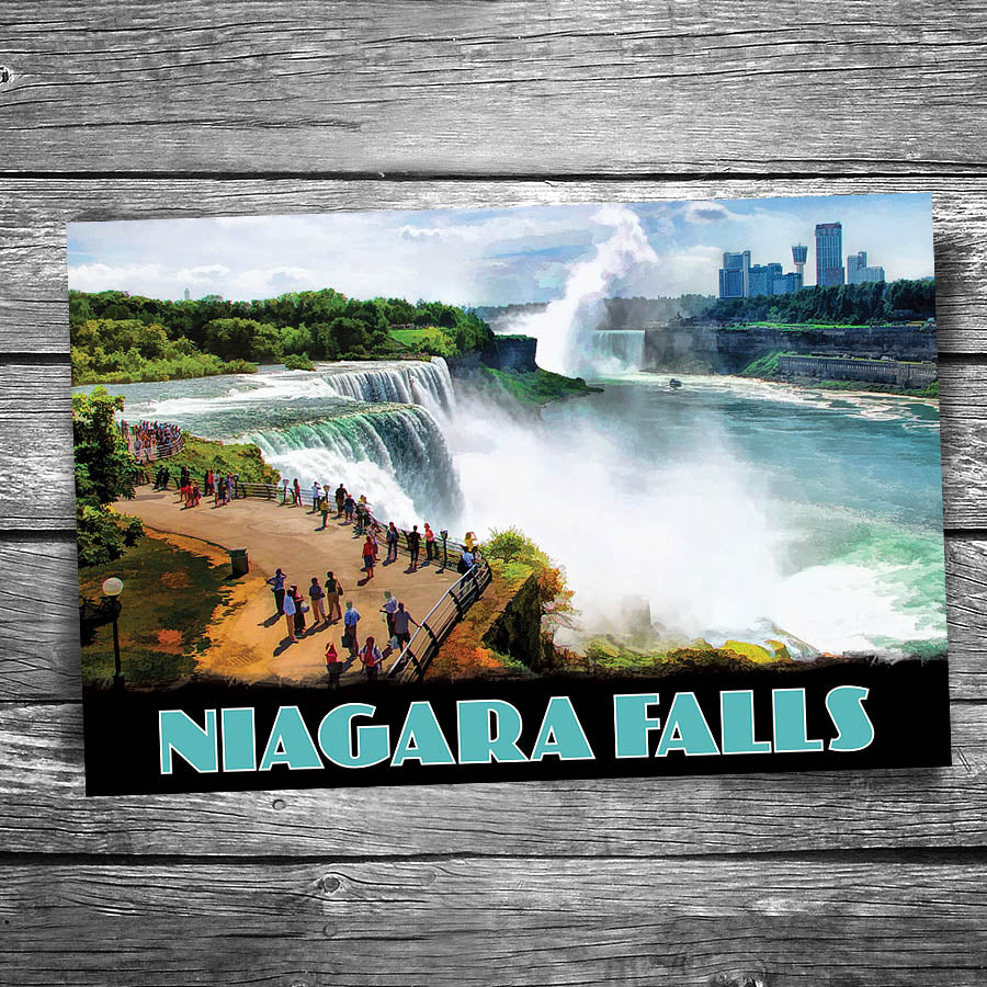 Niagara Falls Overlook Postcard