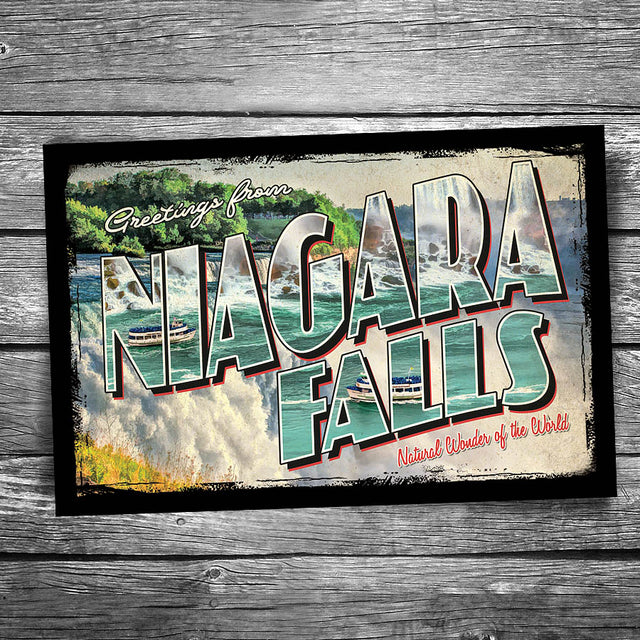 Greetings From Niagara Falls Postcard