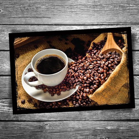Coffee Cup Beans Postcard