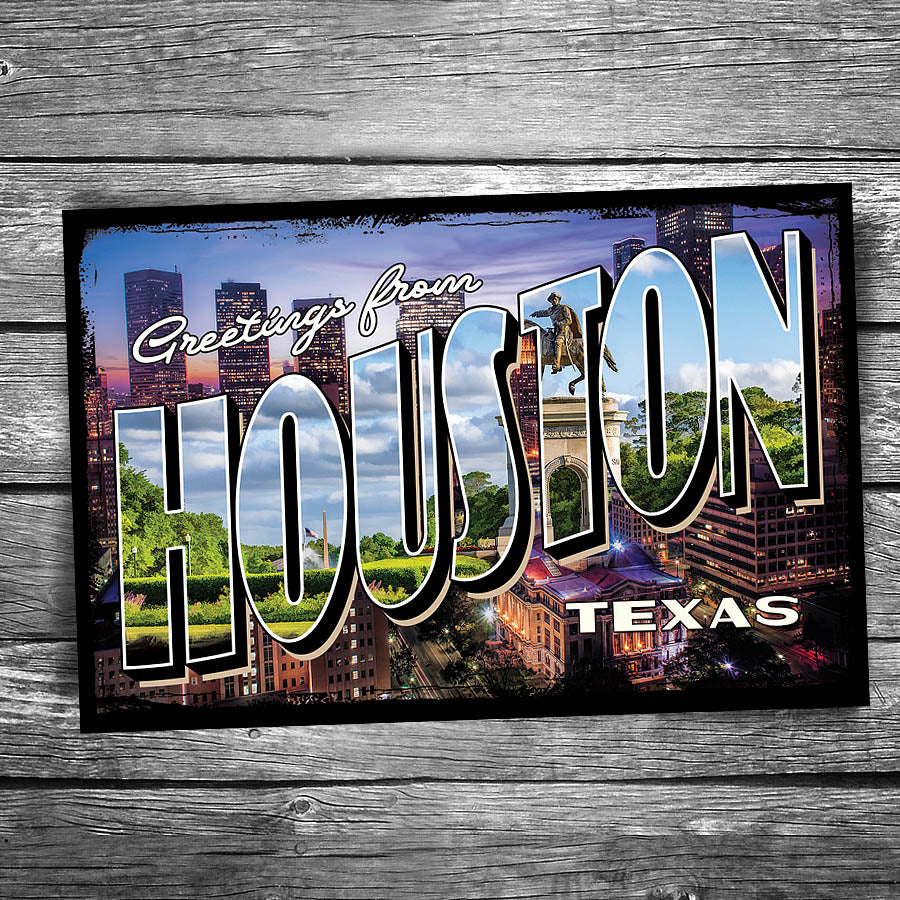 Greetings From Houston Postcard