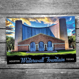Houston Water Wall Postcard