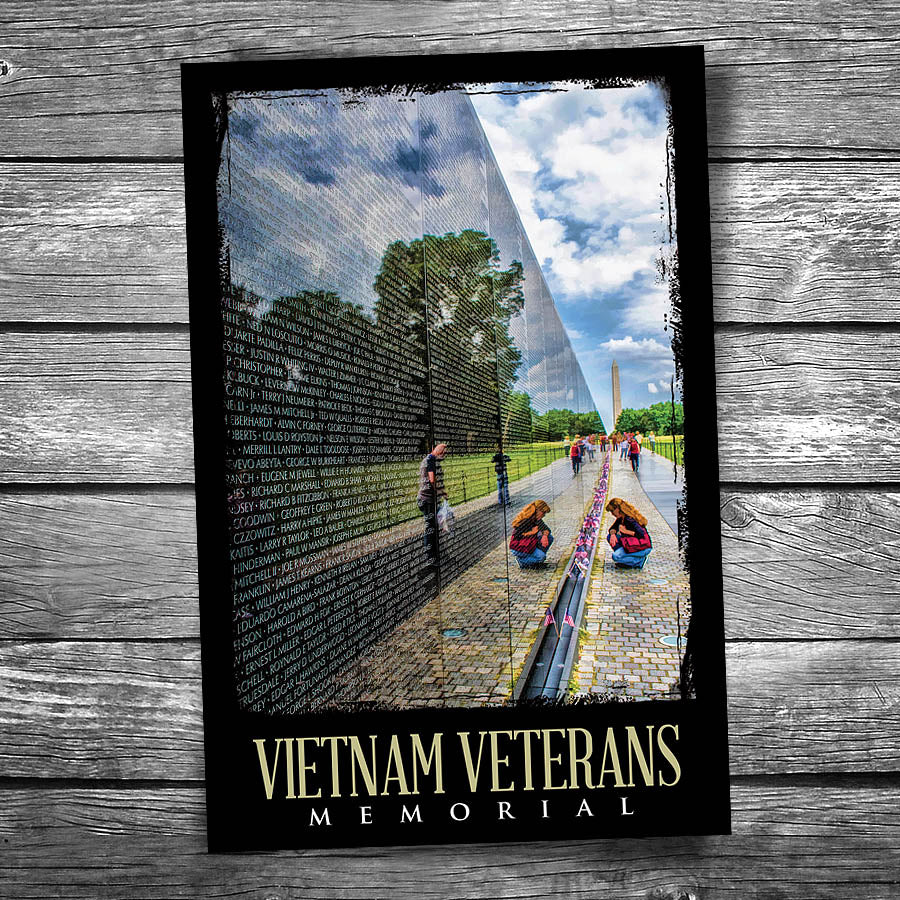 Vietnam Veterans Memorial Postcard