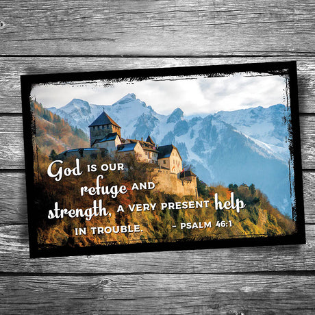 God is Our Refuge Postcard