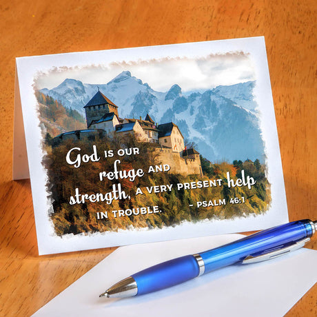 God is our Refuge Notecard