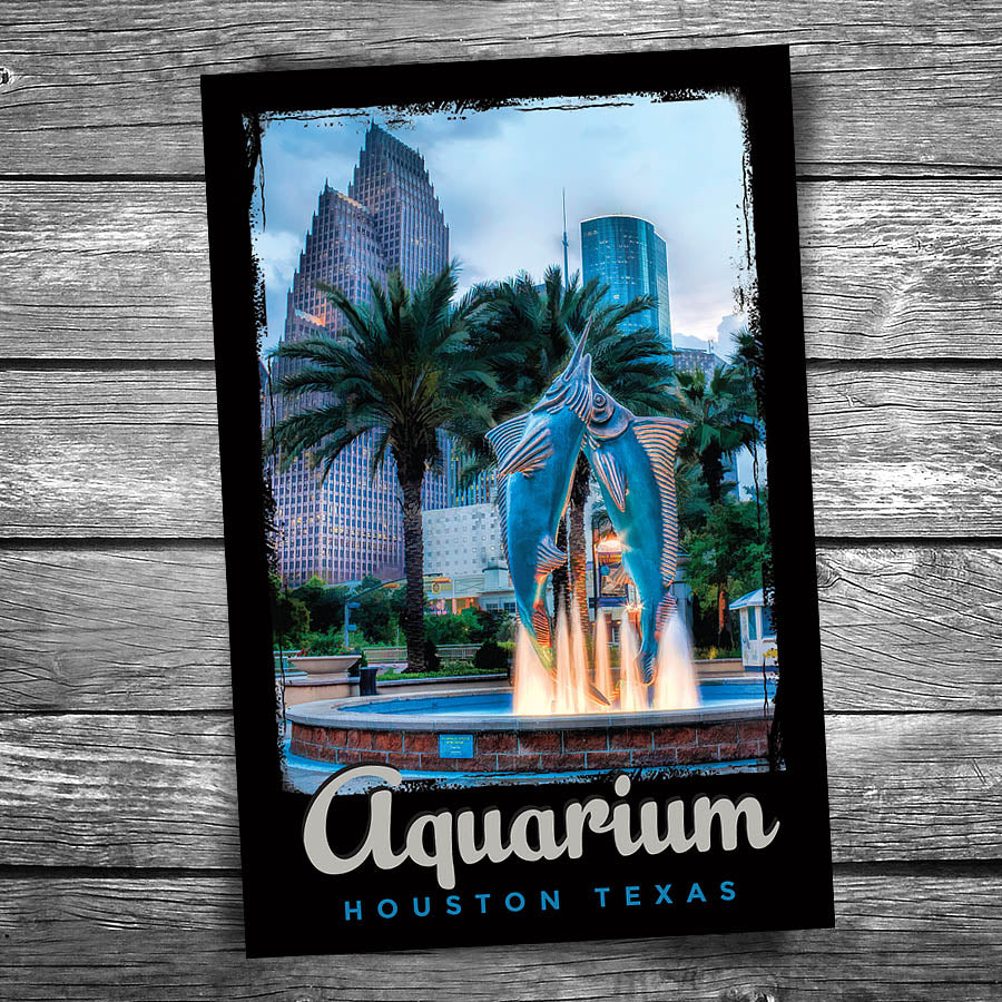 Houston Aquarium Postcard