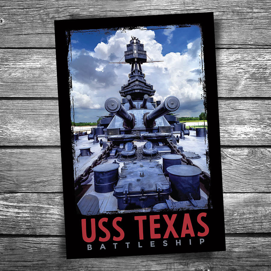 USS Texas Battleship Postcard