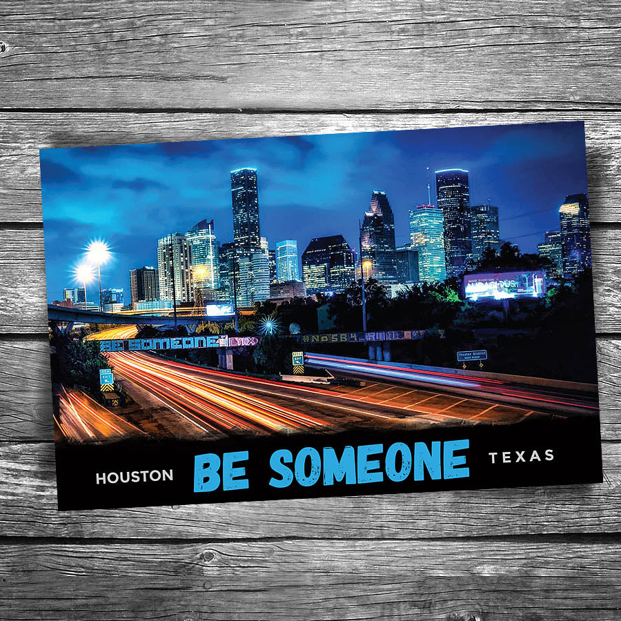 Houston Be Someone Bridge Postcard
