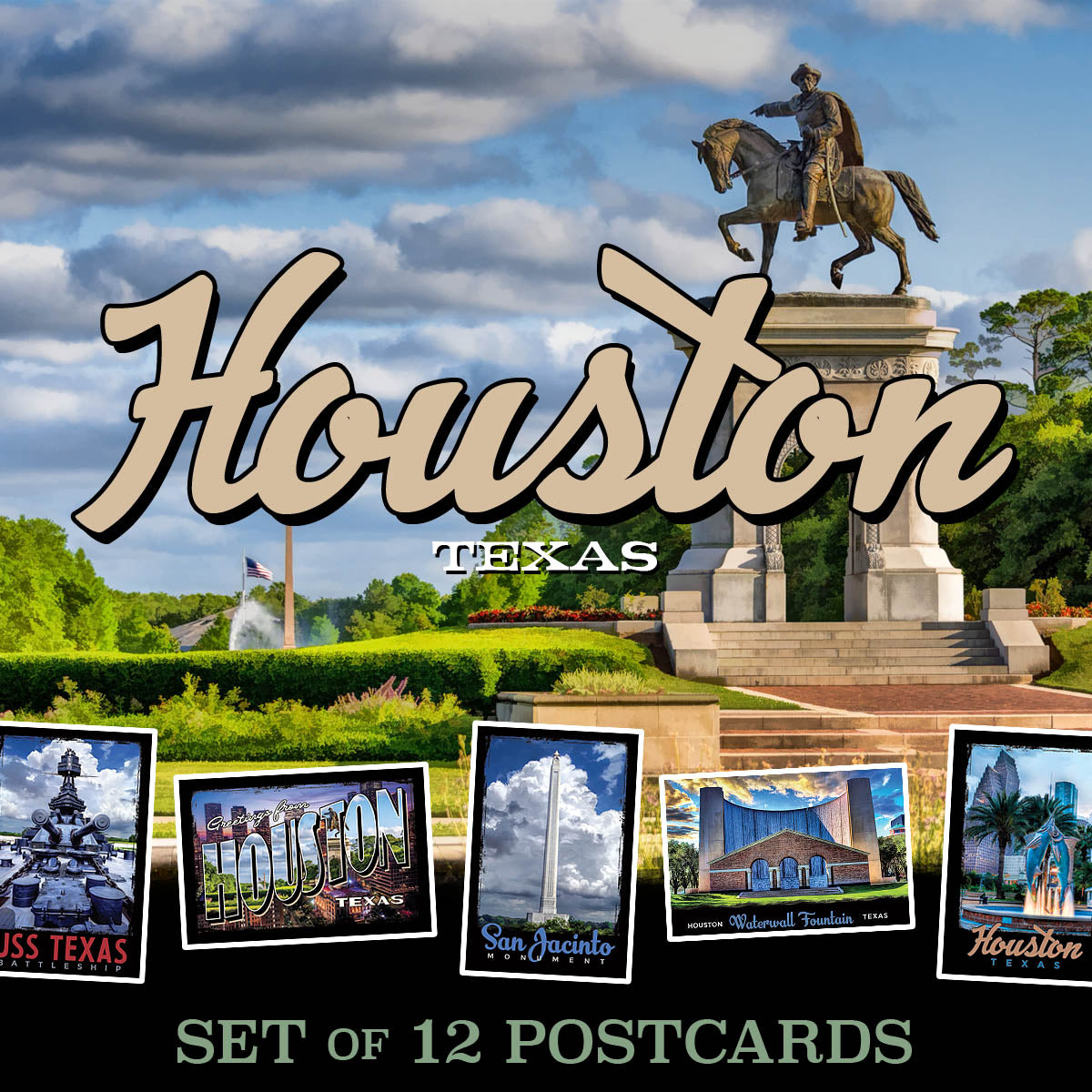 Houston Texas Postcards | Set of 8