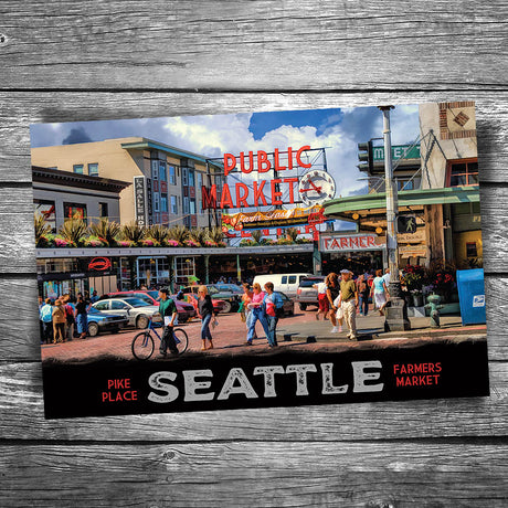 Seattle Pike Place Market Postcard