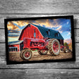 Red Tractor Postcard