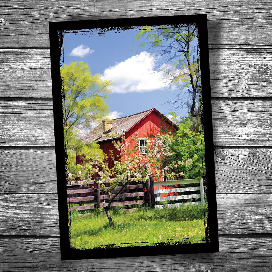 Farmhouse Postcard
