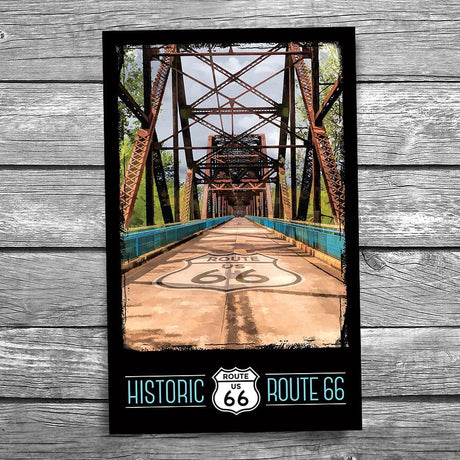 Route 66 Chain of Rocks Bridge Postcard