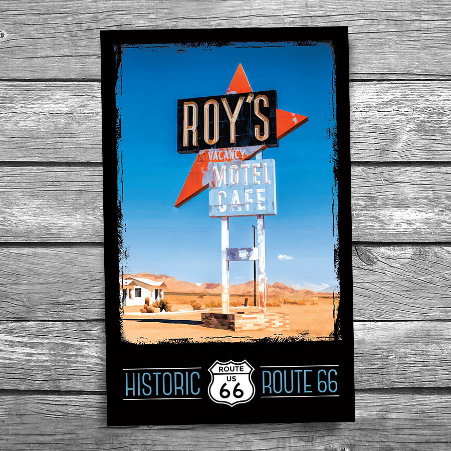 Route 66 Roy's Motel Postcard