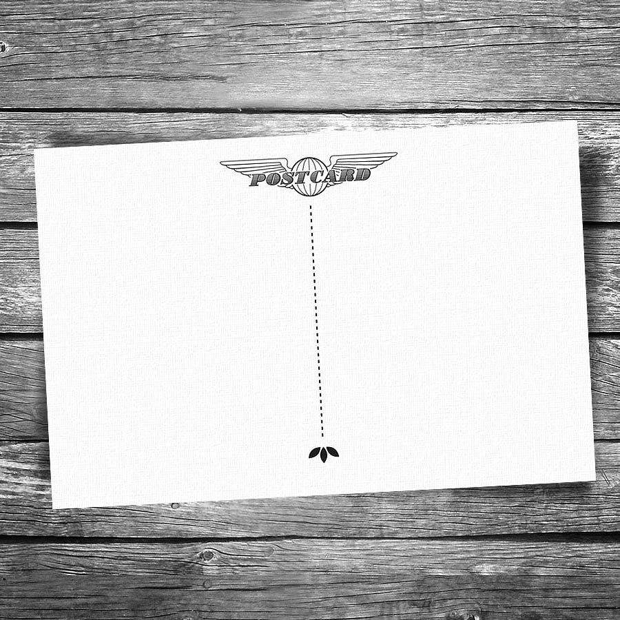 Blank Air Mail Postcards | Textured | Pack of 12