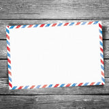Blank Air Mail Postcards - Pack of 12