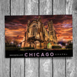 Rockefeller Chapel Sunset Chicago Postcard